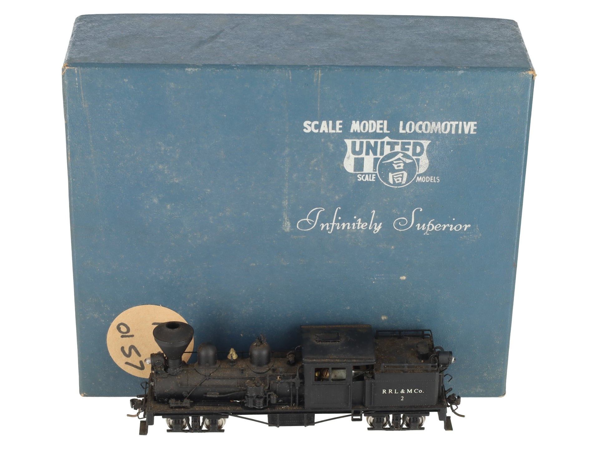 United Scale Models HO Scale BRASS CUSTOM RRL&M Shay Steam Locomotive #02/Box