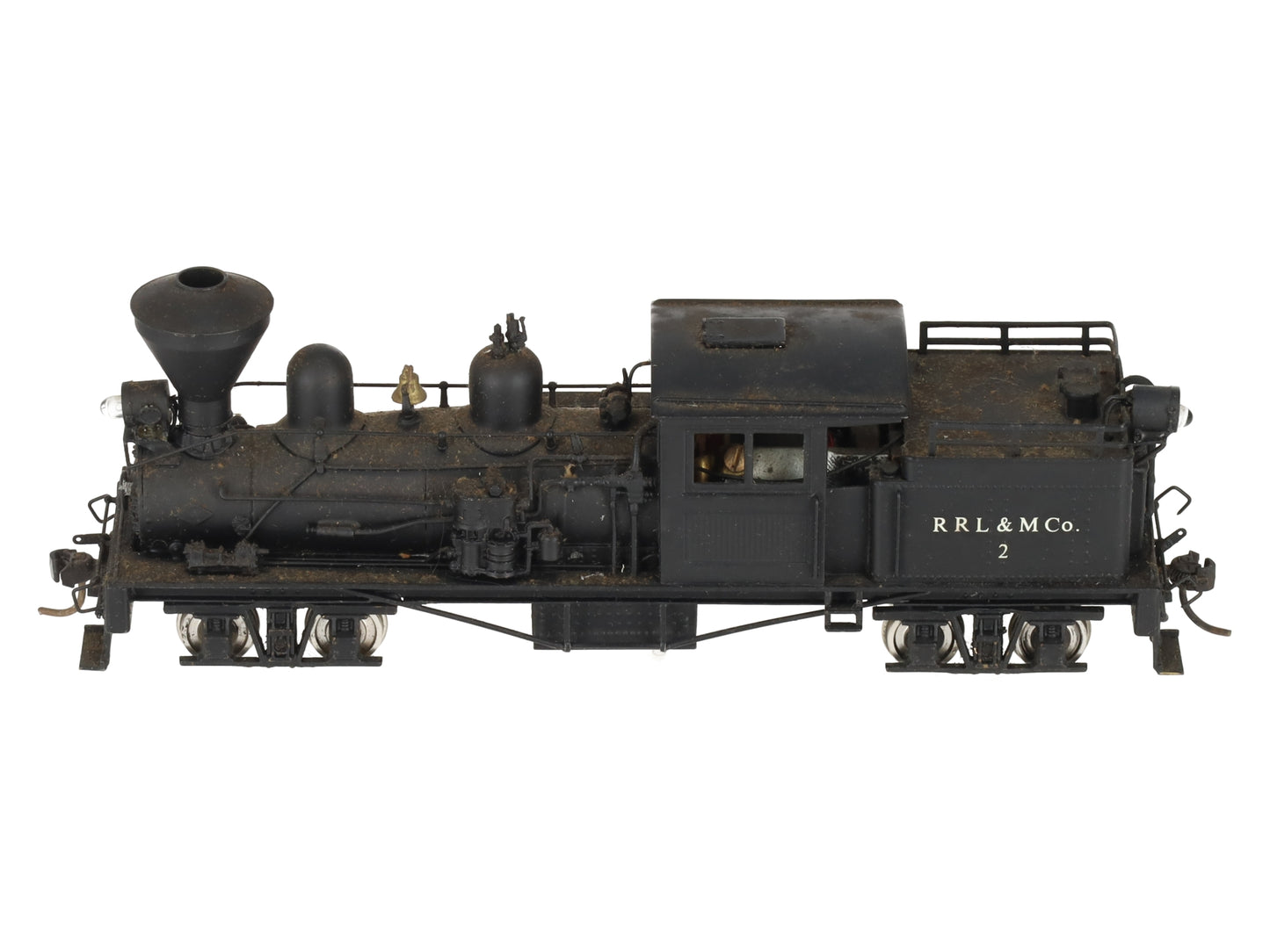 United Scale Models HO Scale BRASS CUSTOM RRL&M Shay Steam Locomotive #02/Box