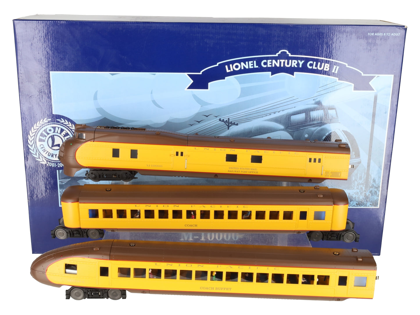 Lionel 6-51007 O Union Pacific Century Club II 752 M10000 Streamliner Train Set LN/Box