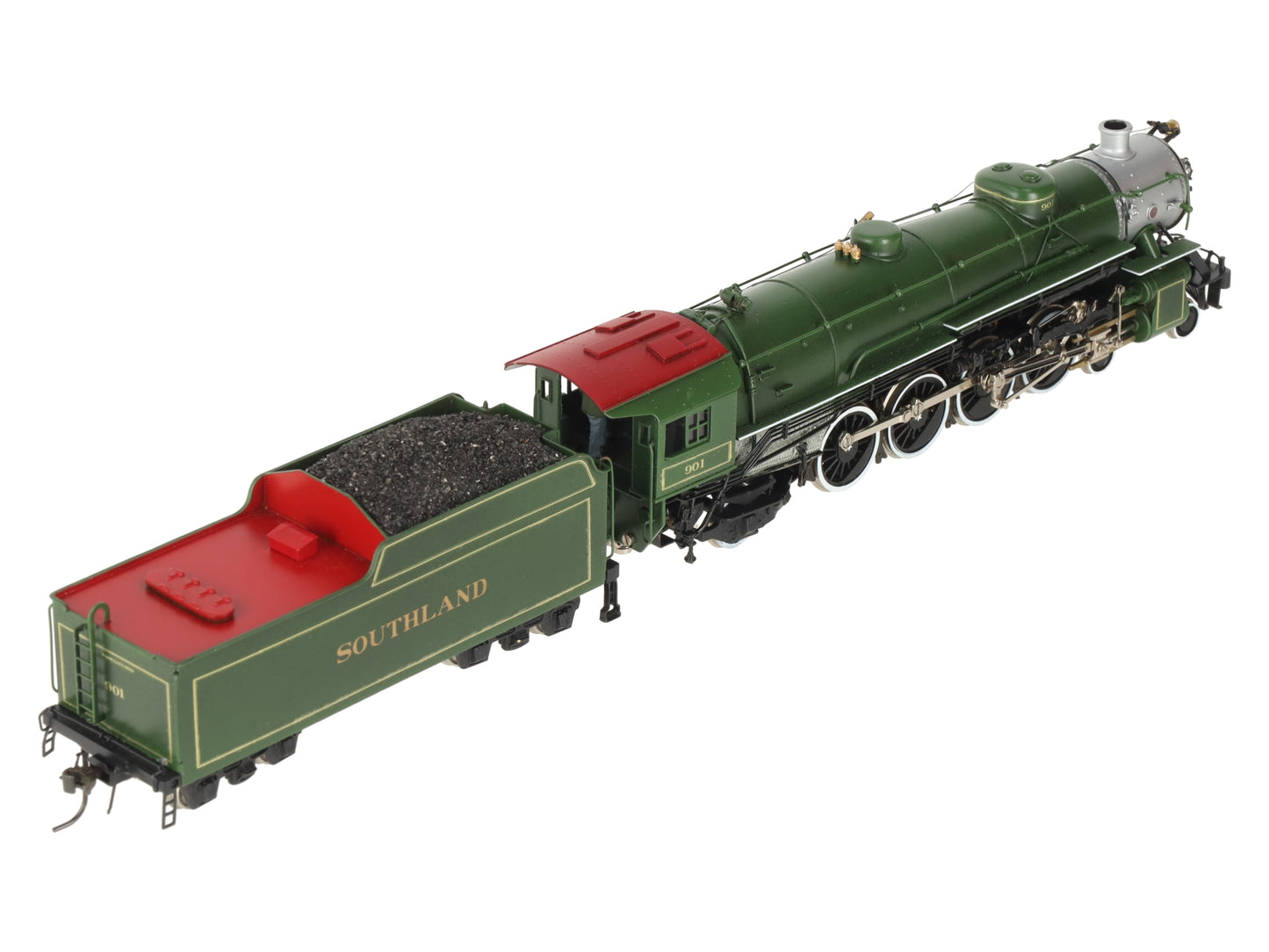 Key Imports BRASS HO Southland TS-1 4-8-2 Steam Locomotive & Tender #901 - DCC
