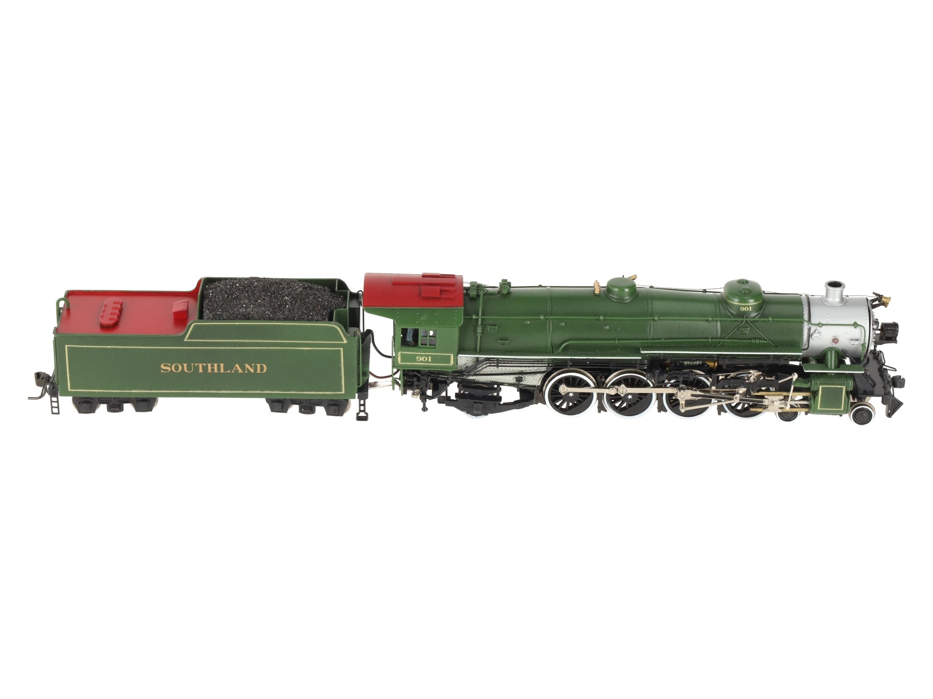 Key Imports BRASS HO Southland TS-1 4-8-2 Steam Locomotive & Tender #901 - DCC