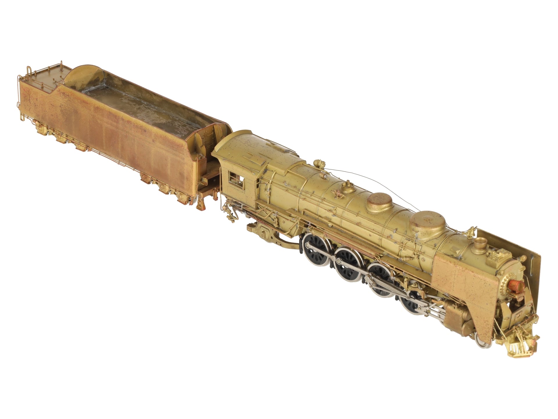 Key Imports HO BRASS NYC L-3a 4-8-2 Mohawk Steam Loco & Tender - Unpainted EX/Box