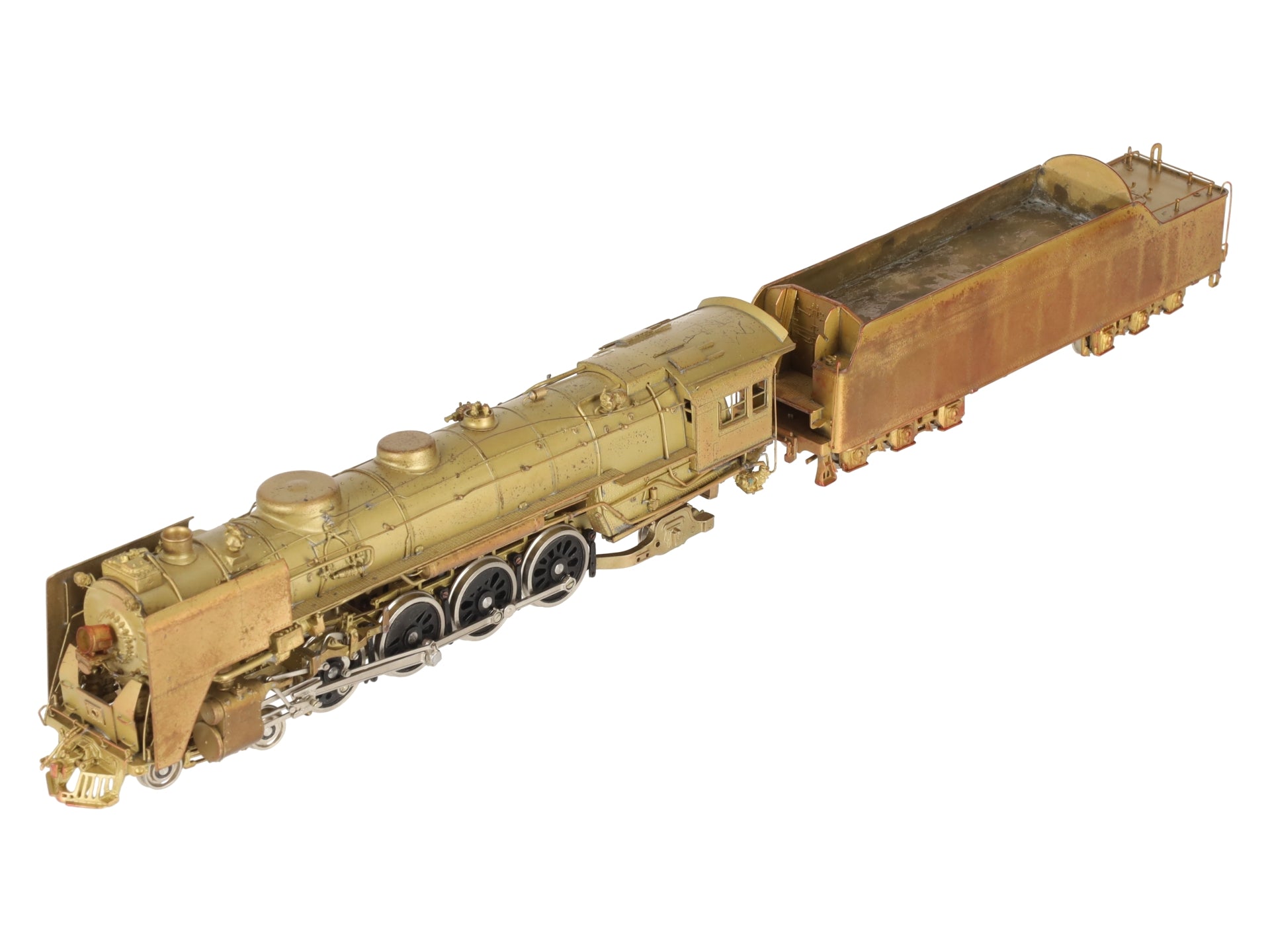 Key Imports HO BRASS NYC L-3a 4-8-2 Mohawk Steam Loco & Tender - Unpainted EX/Box