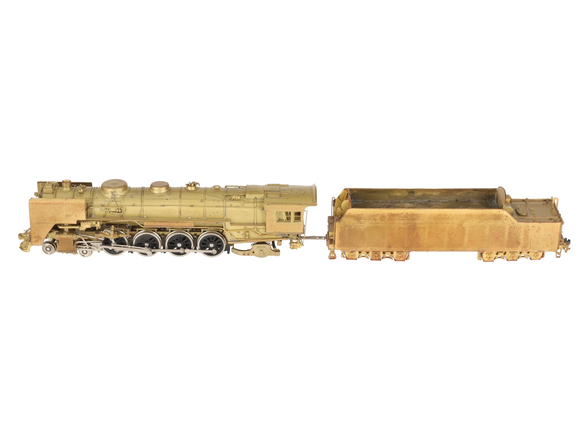 Key Imports HO BRASS NYC L-3a 4-8-2 Mohawk Steam Loco & Tender - Unpainted EX/Box