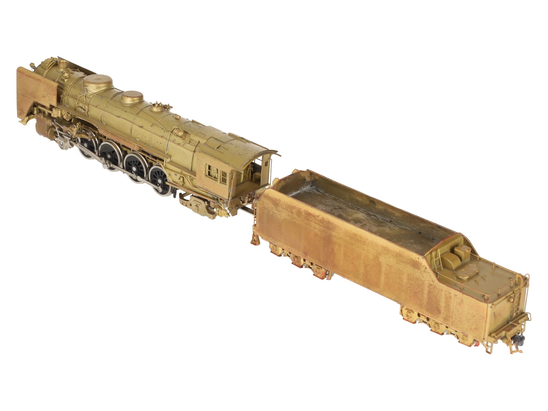 Key Imports HO BRASS NYC L-3a 4-8-2 Mohawk Steam Loco & Tender - Unpainted EX/Box
