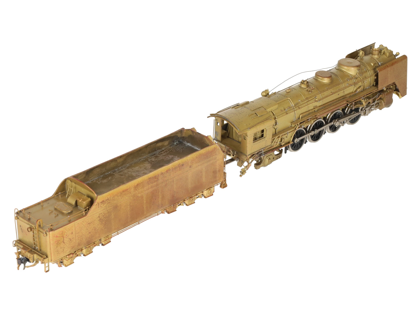 Key Imports HO BRASS NYC L-3a 4-8-2 Mohawk Steam Loco & Tender - Unpainted EX/Box