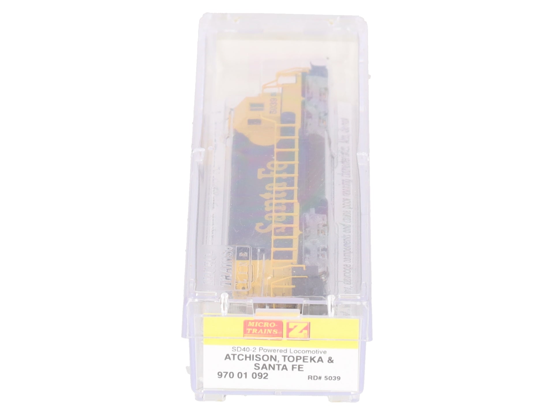 MicroTrains 97001092 Z Scale Santa Fe SD40-2 Powered Diesel Locomotive #5039 LN/Box