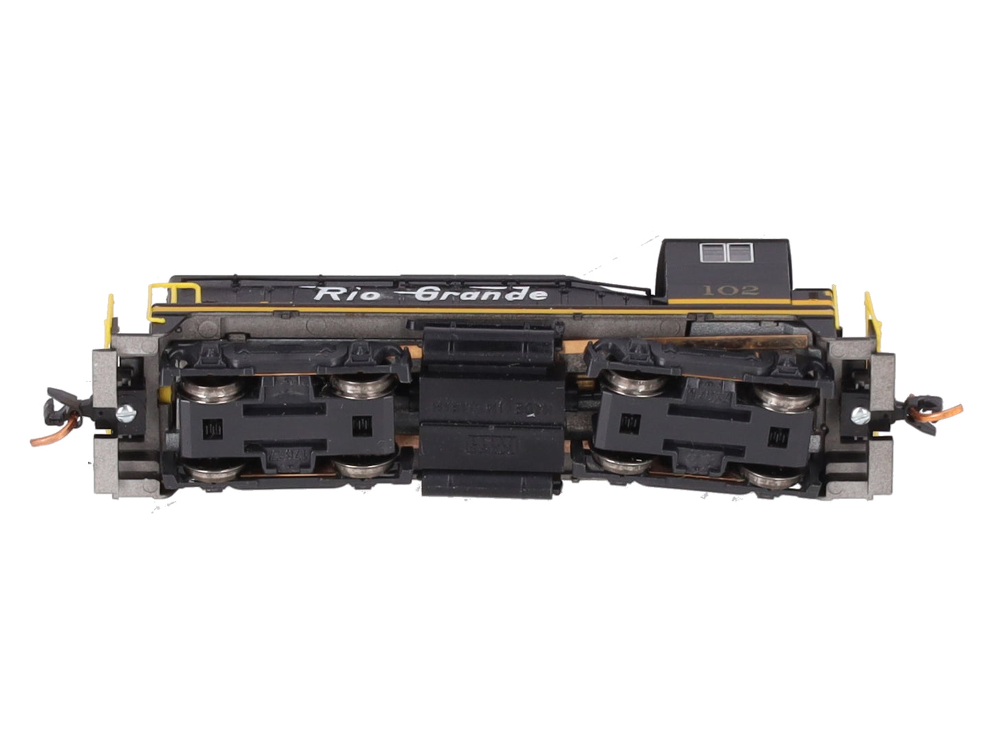 Kato 176-4371 N Scale D&RGW EMD NW2 Diesel Locomotive #102 Custom with DCC/Box