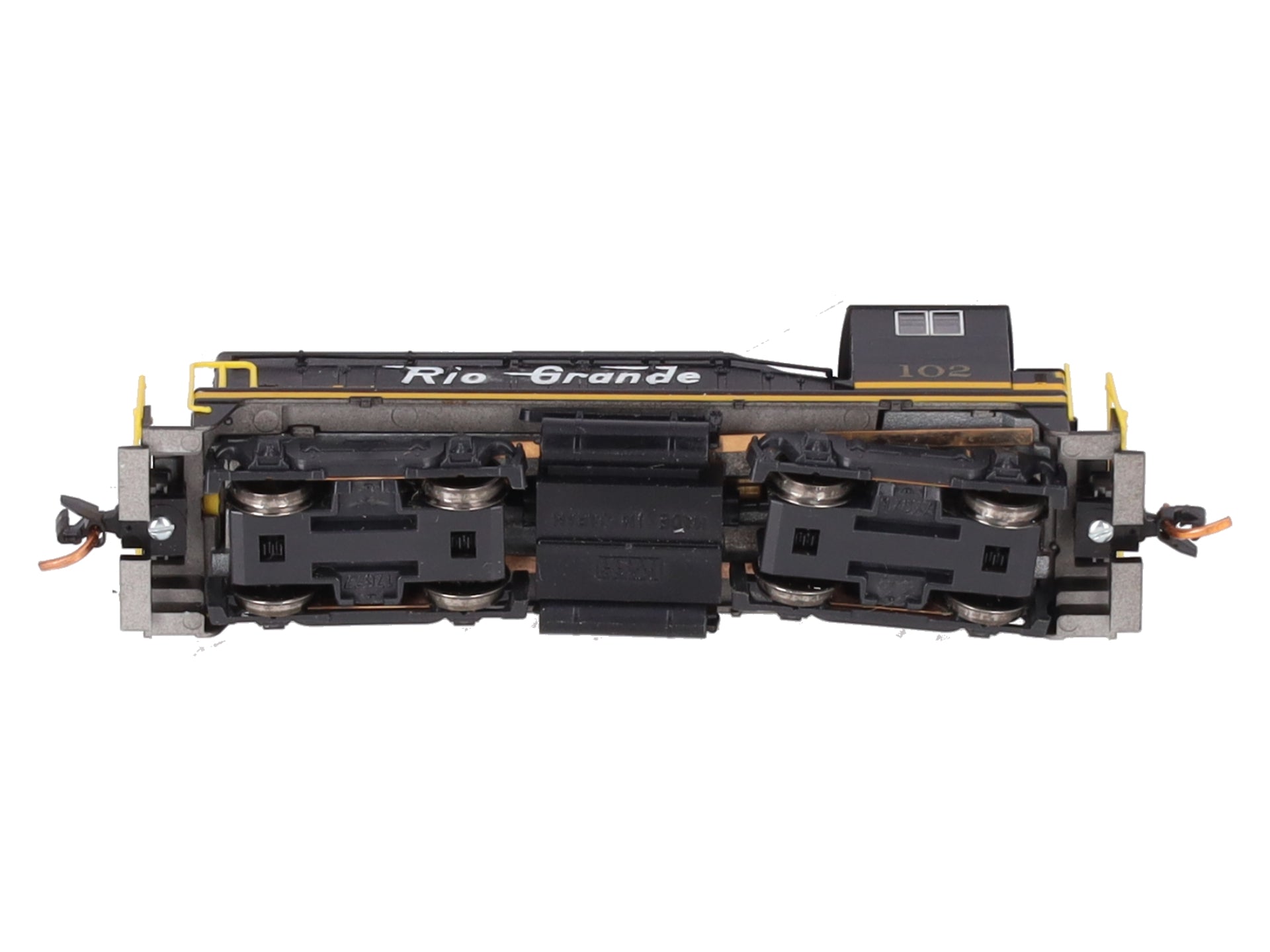 Kato 176-4371 N Scale D&RGW EMD NW2 Diesel Locomotive #102 Custom with DCC/Box