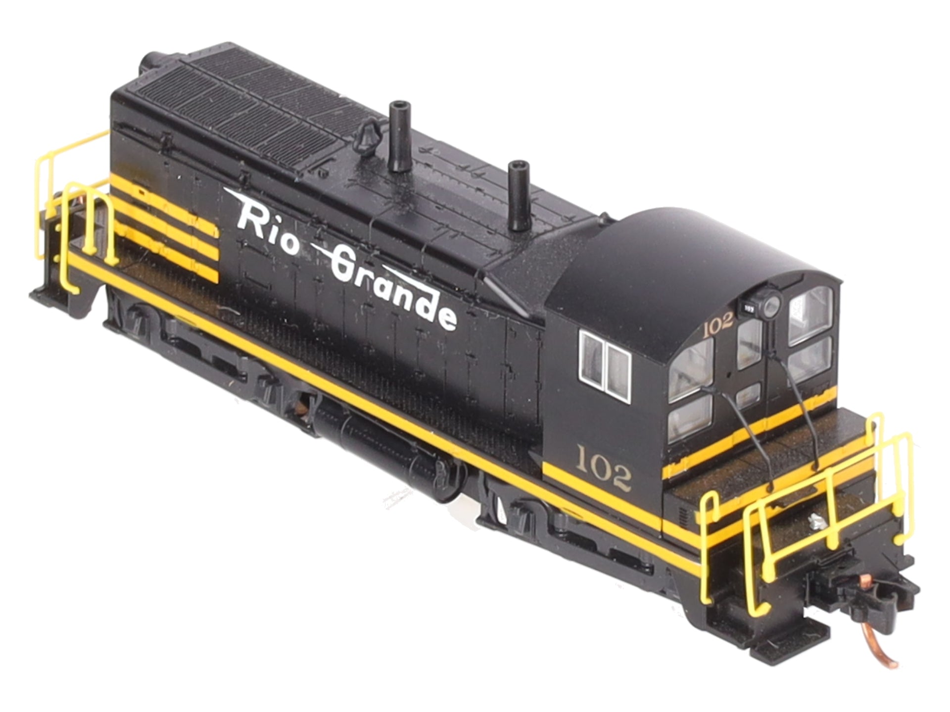 Kato 176-4371 N Scale D&RGW EMD NW2 Diesel Locomotive #102 Custom with DCC/Box