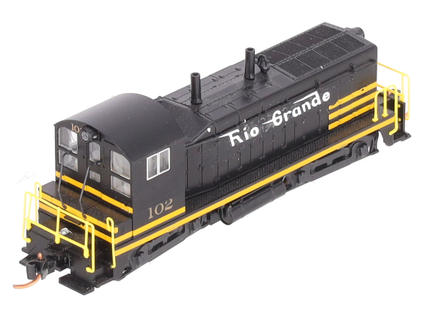 Kato 176-4371 N Scale D&RGW EMD NW2 Diesel Locomotive #102 Custom with DCC/Box
