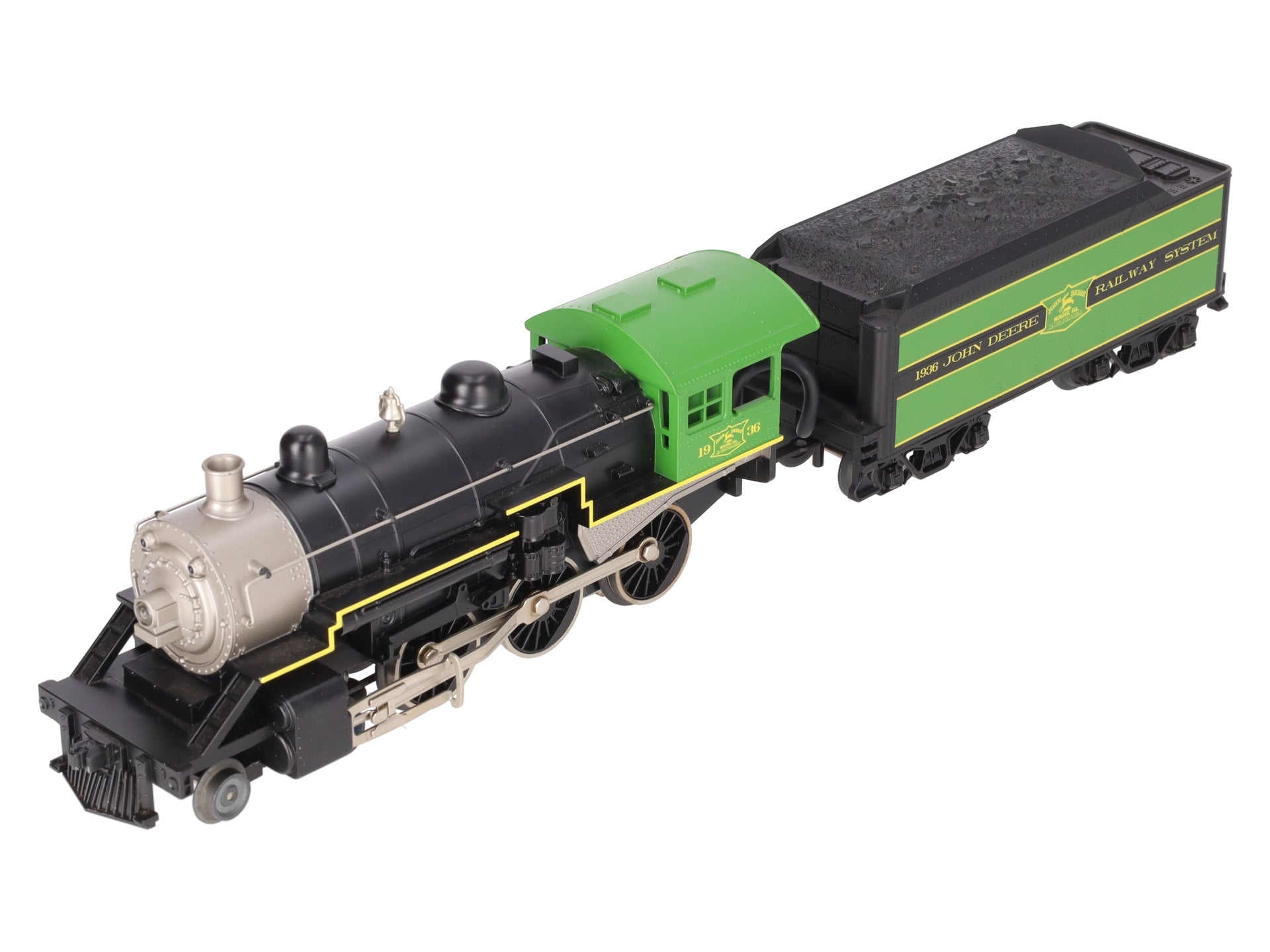 MTH 33-1011-1 O Gauge John Deere 4-6-0 Steam Engine w/PS2 #1936 EX/Box