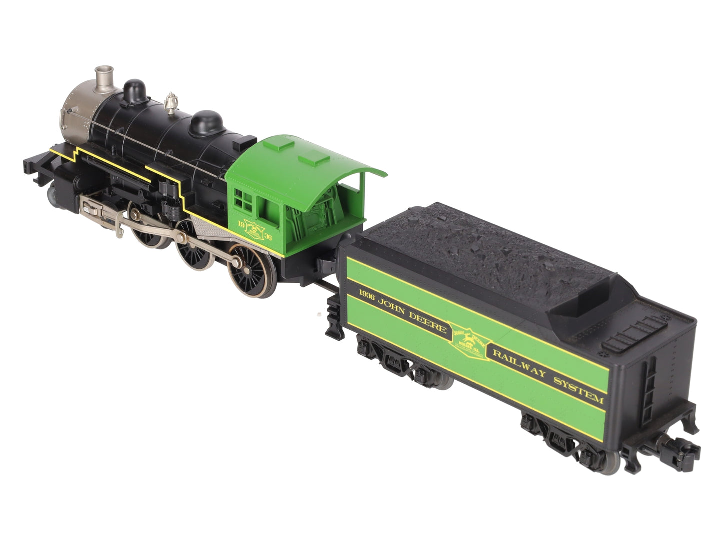MTH 33-1011-1 O Gauge John Deere 4-6-0 Steam Engine w/PS2 #1936 EX/Box