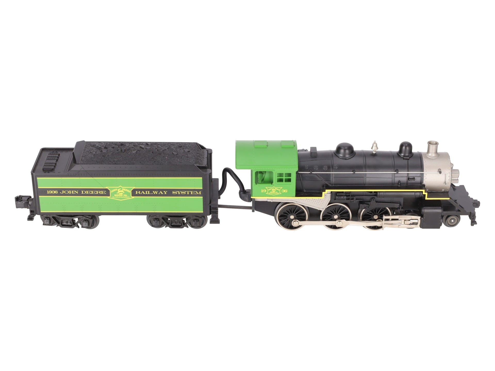 MTH 33-1011-1 O Gauge John Deere 4-6-0 Steam Engine w/PS2 #1936 EX/Box