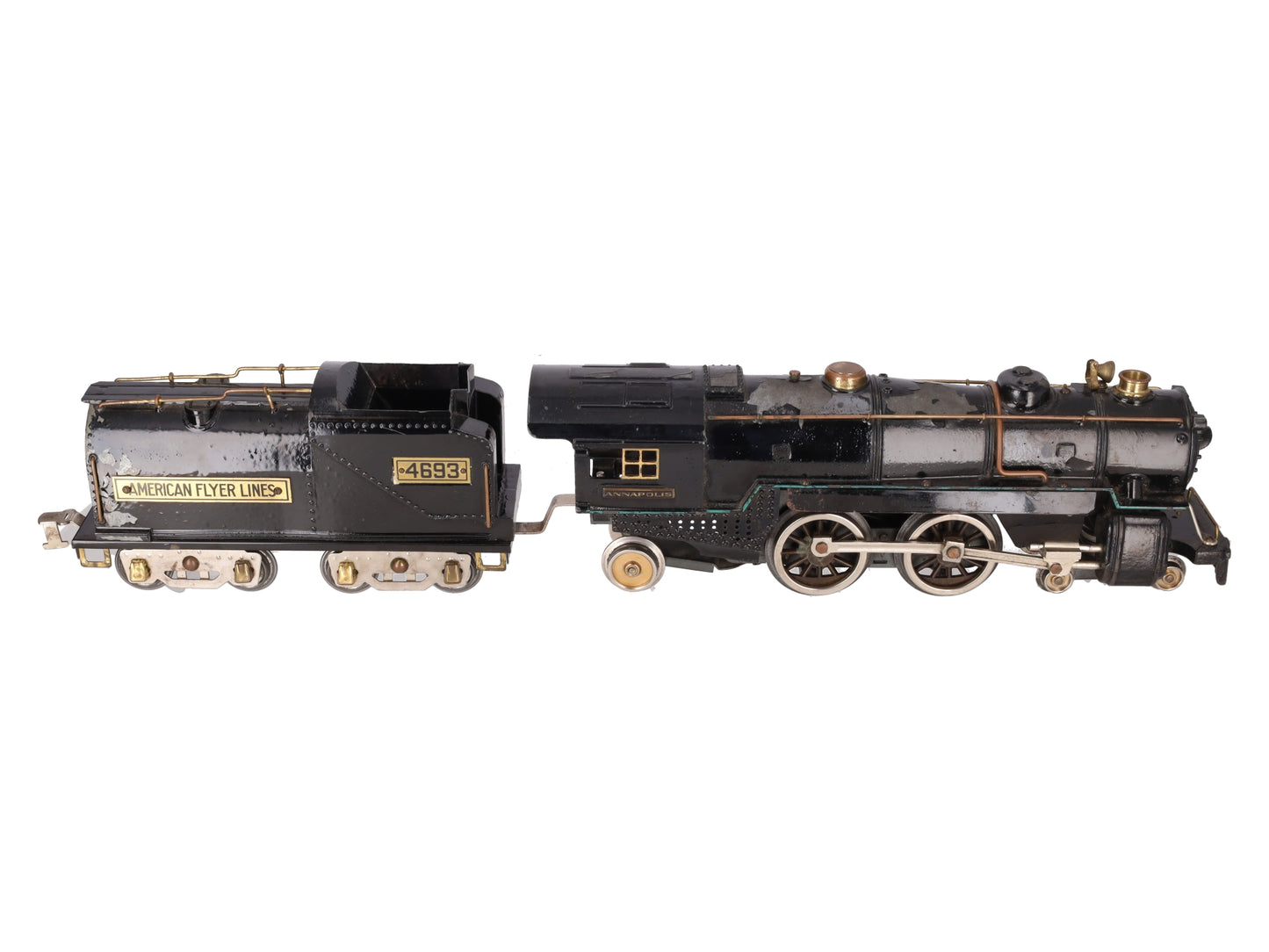 American Flyer 4693 Vintage Std Gauge 4-4-2 Die-Cast Steam Locomotive w/ Tender