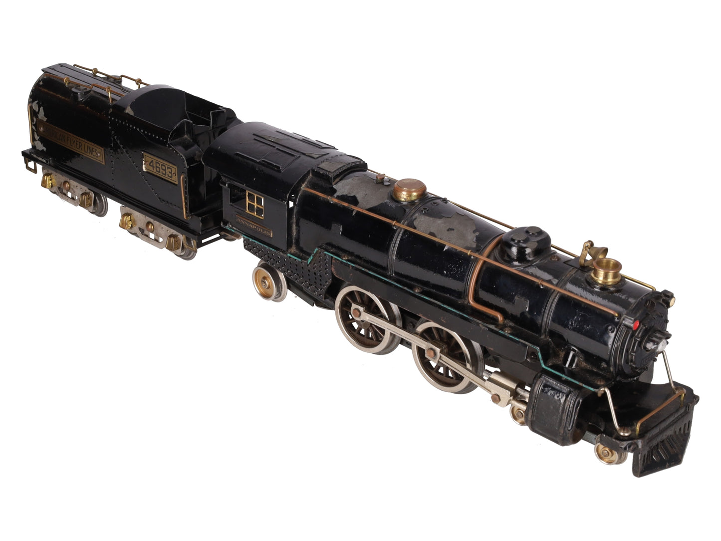 American Flyer 4693 Vintage Std Gauge 4-4-2 Die-Cast Steam Locomotive w/ Tender