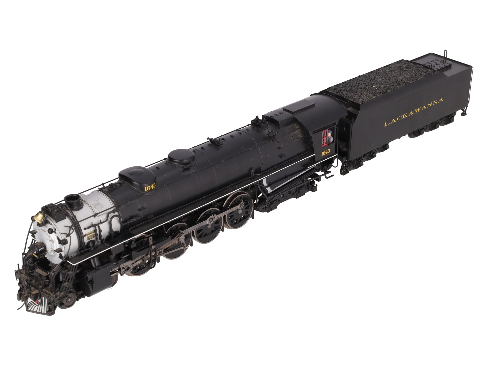 Weaver G1741LP O Brass Lackawanna 4-8-4 Steam Loco and Tender (3-Rail) #1643 VG/Box