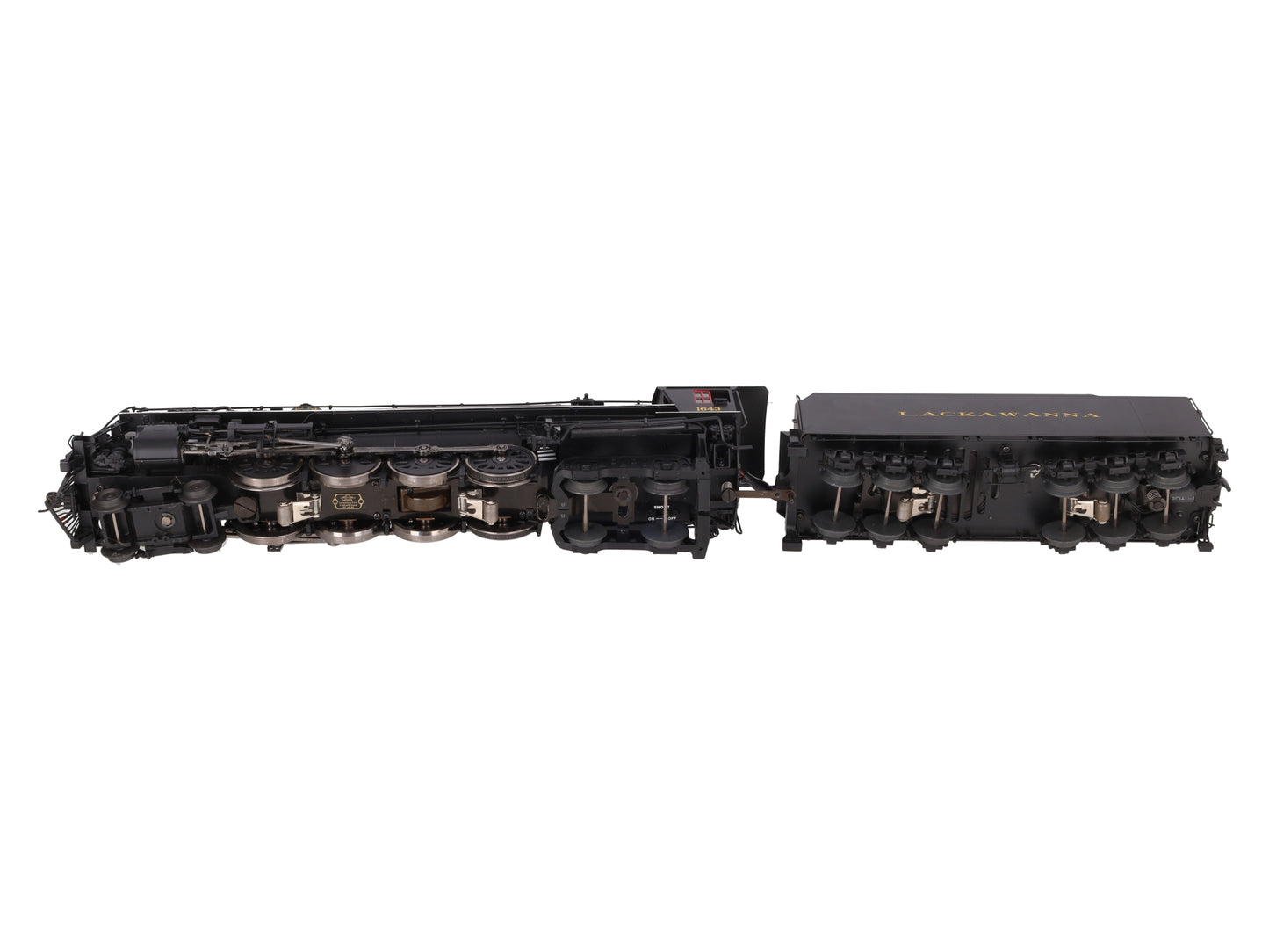 Weaver G1741LP O Brass Lackawanna 4-8-4 Steam Loco and Tender (3-Rail) #1643 VG/Box