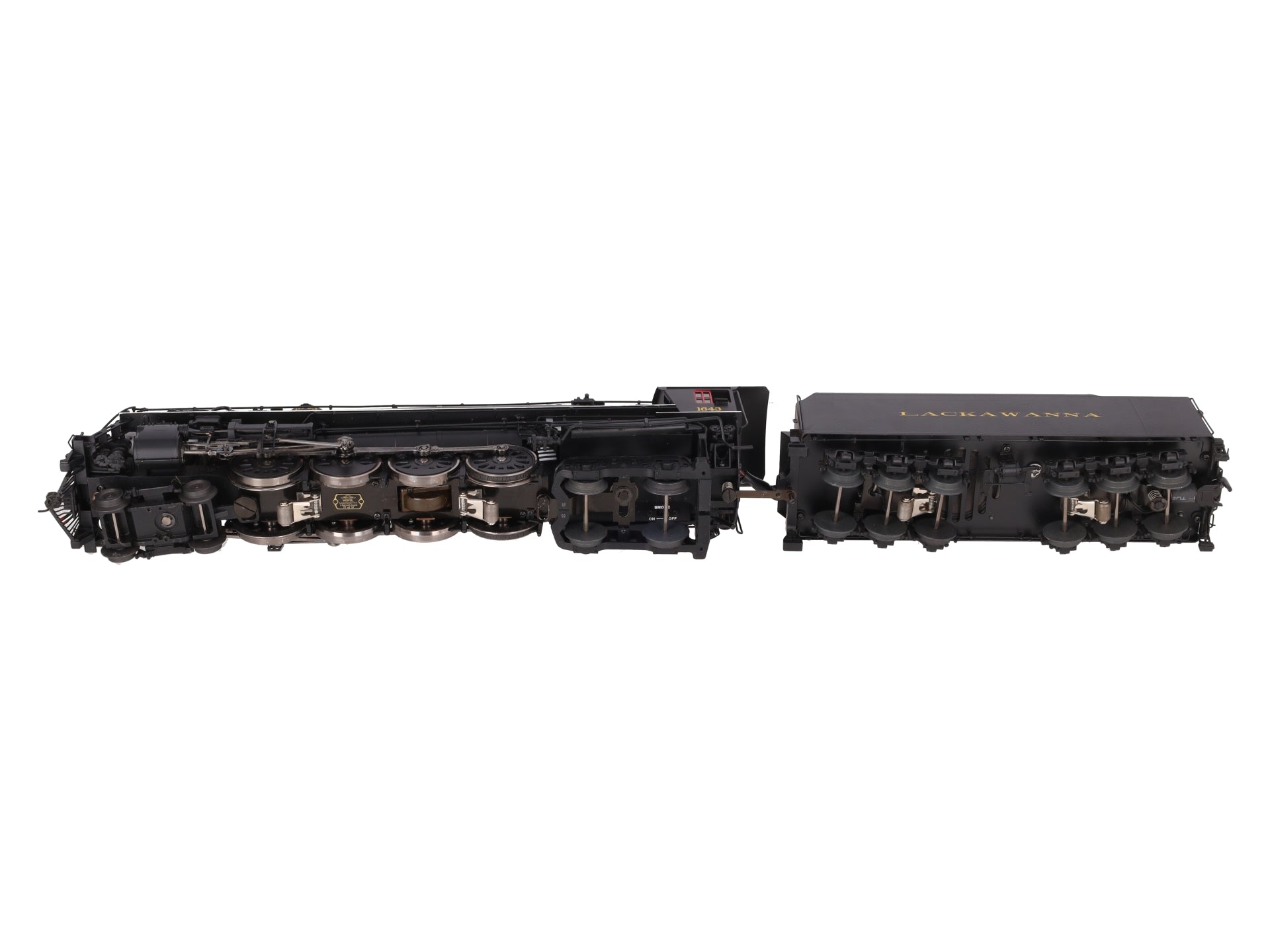 Weaver G1741LP O Brass Lackawanna 4-8-4 Steam Loco and Tender (3-Rail) #1643 VG/Box