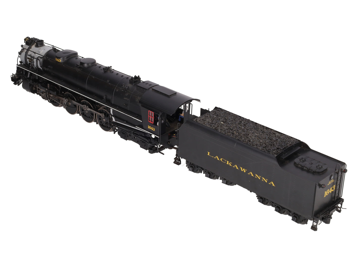 Weaver G1741LP O Brass Lackawanna 4-8-4 Steam Loco and Tender (3-Rail) #1643 VG/Box