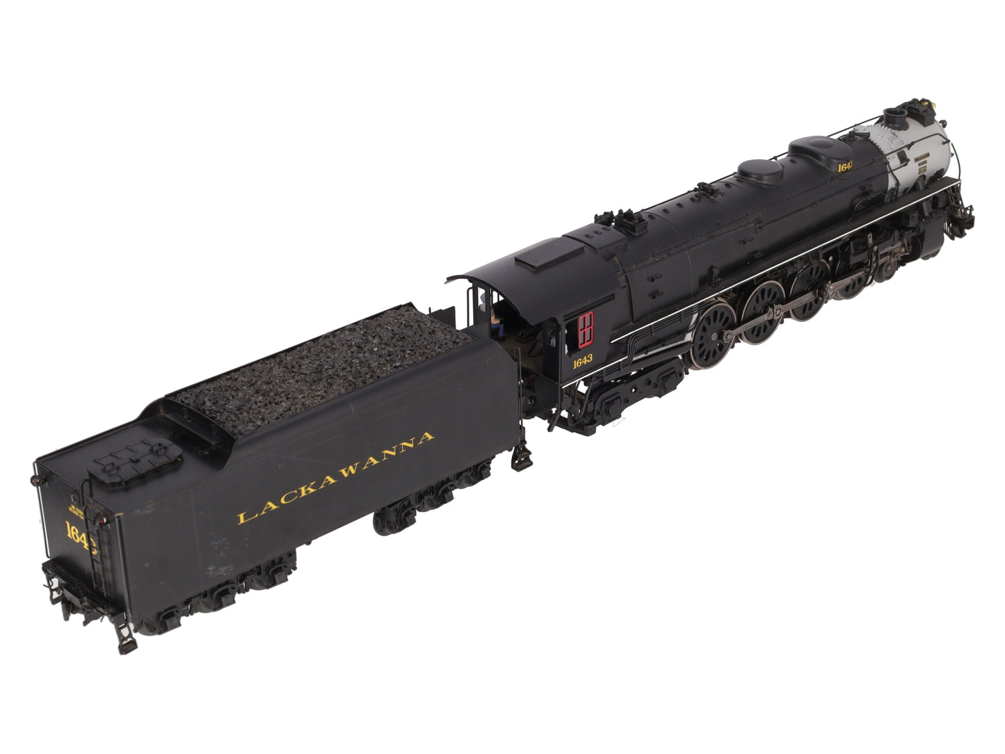 Weaver G1741LP O Brass Lackawanna 4-8-4 Steam Loco and Tender (3-Rail) #1643 VG/Box