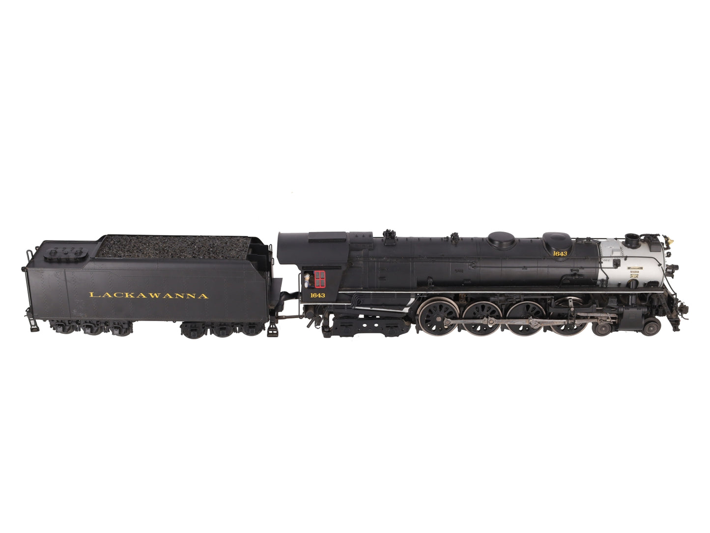 Weaver G1741LP O Brass Lackawanna 4-8-4 Steam Loco and Tender (3-Rail) #1643 VG/Box