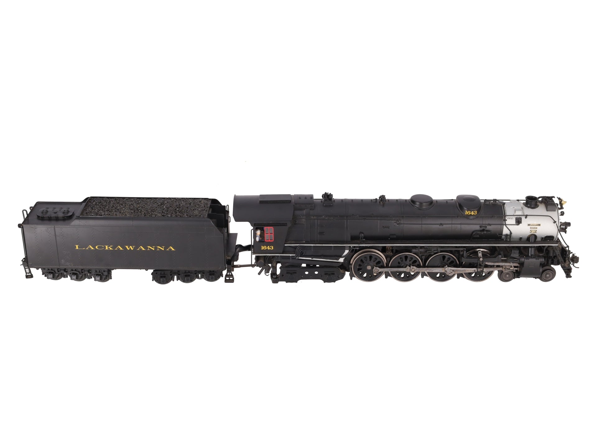 Weaver G1741LP O Brass Lackawanna 4-8-4 Steam Loco and Tender (3-Rail) #1643 VG/Box