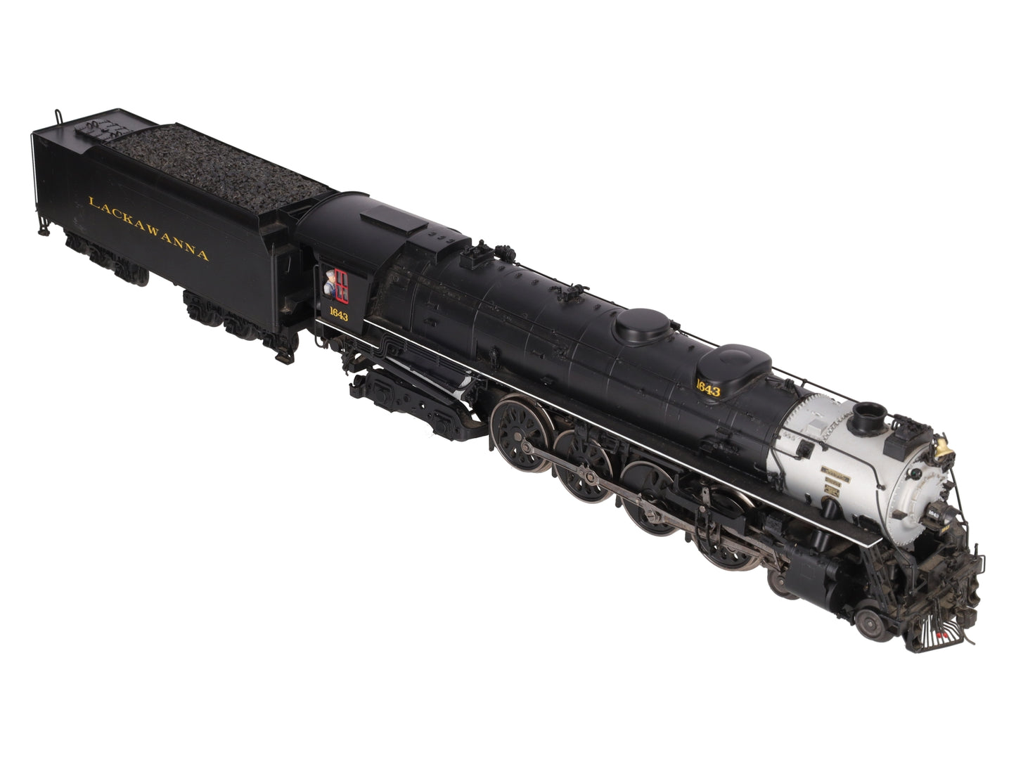 Weaver G1741LP O Brass Lackawanna 4-8-4 Steam Loco and Tender (3-Rail) #1643 VG/Box