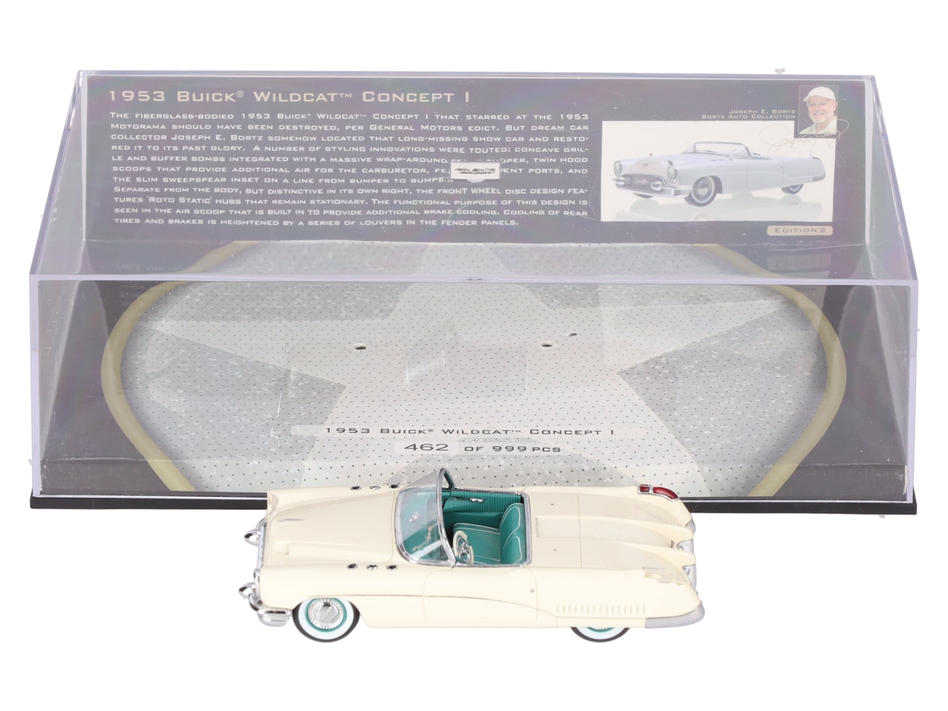 Minichamps 437141330 1:43 Scale Die-Cast 1953 Buick Wildcat Concept VG