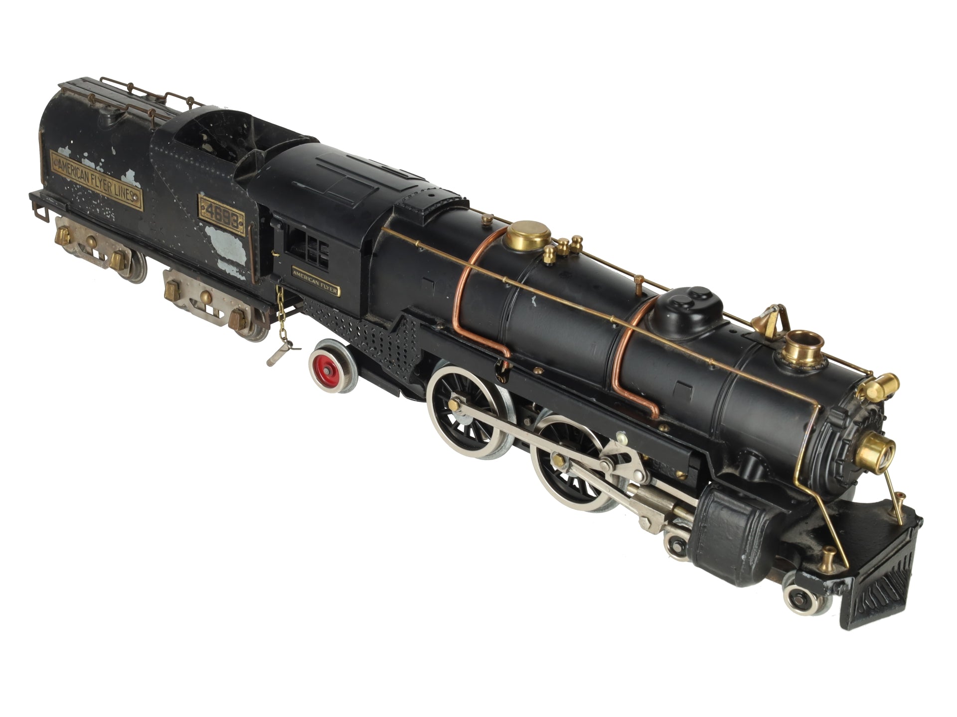 American Flyer 4693 Vintage Std Gauge 4-4-2 Die-Cast Steam Locomotive w/ Tender VG