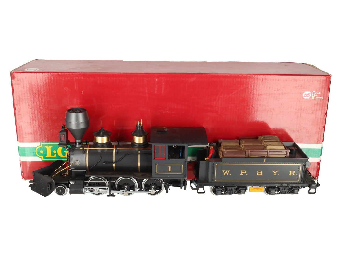 LGB 26182 W P & Y R 2-6-9 Mogul Steam Locomotive & Tender w/Sound #1 VG/Box