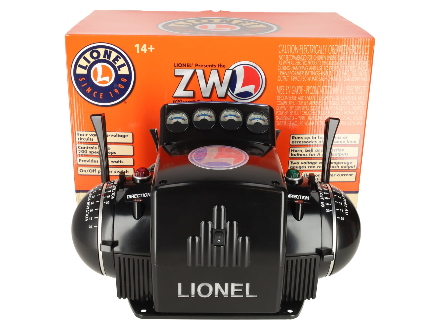 Lionel 6-37921 ZW-L 620 Watt 4-Train Transformer EX/Box
