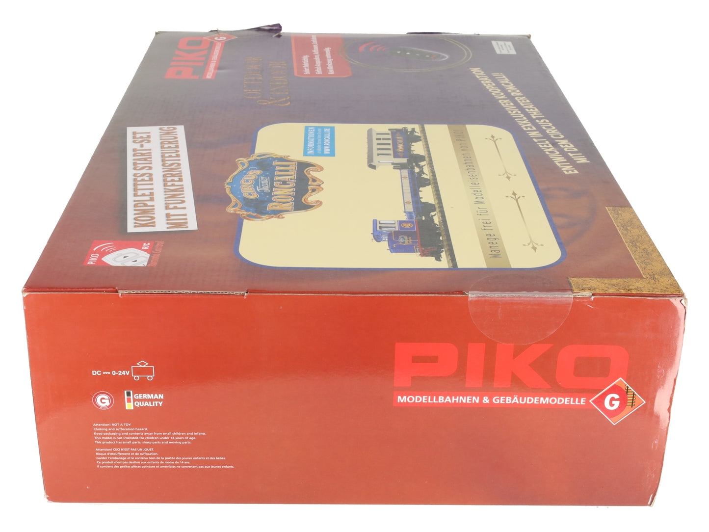 Piko 37154 Circus Roncalli Battery Powered G Gauge Diesel Starter Train Set EX/Box