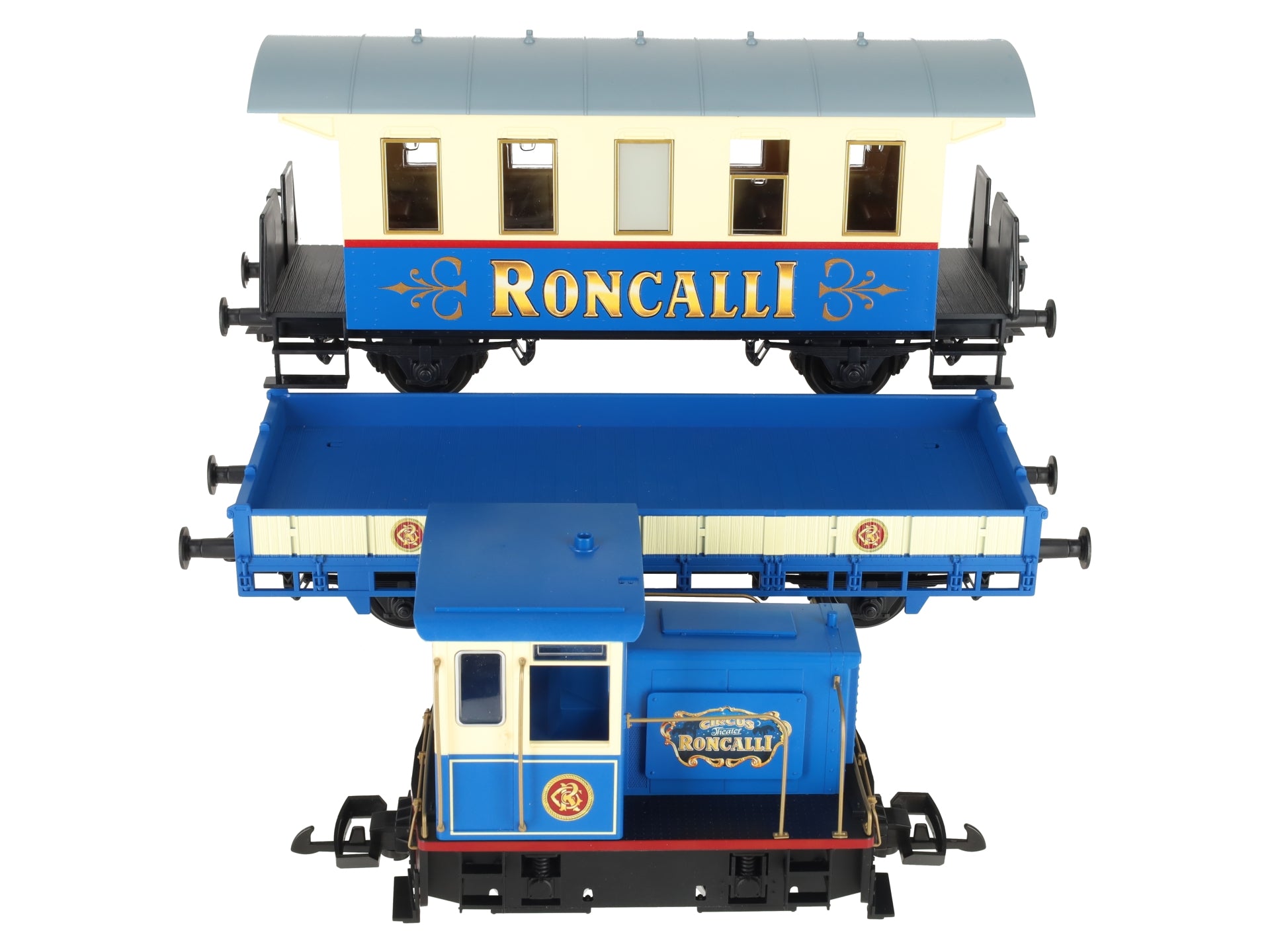 Piko 37154 Circus Roncalli Battery Powered G Gauge Diesel Starter Train Set EX/Box
