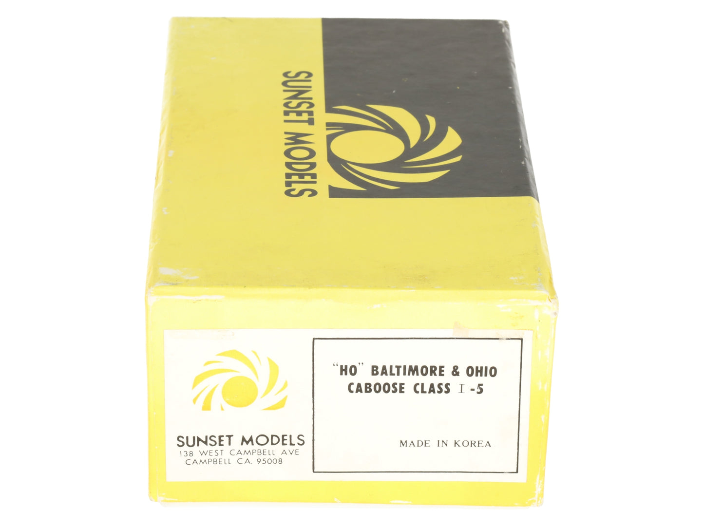 Sunset Models HO BRASS Baltimore & Ohio I-5 Window Caboose- Unpainted EX/Box