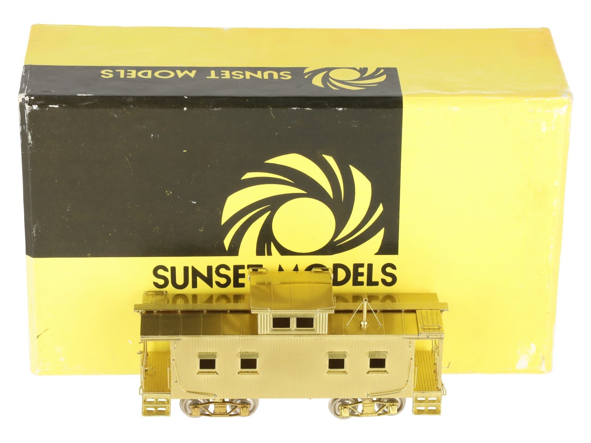 Sunset Models HO BRASS Baltimore & Ohio I-5 Window Caboose- Unpainted EX/Box