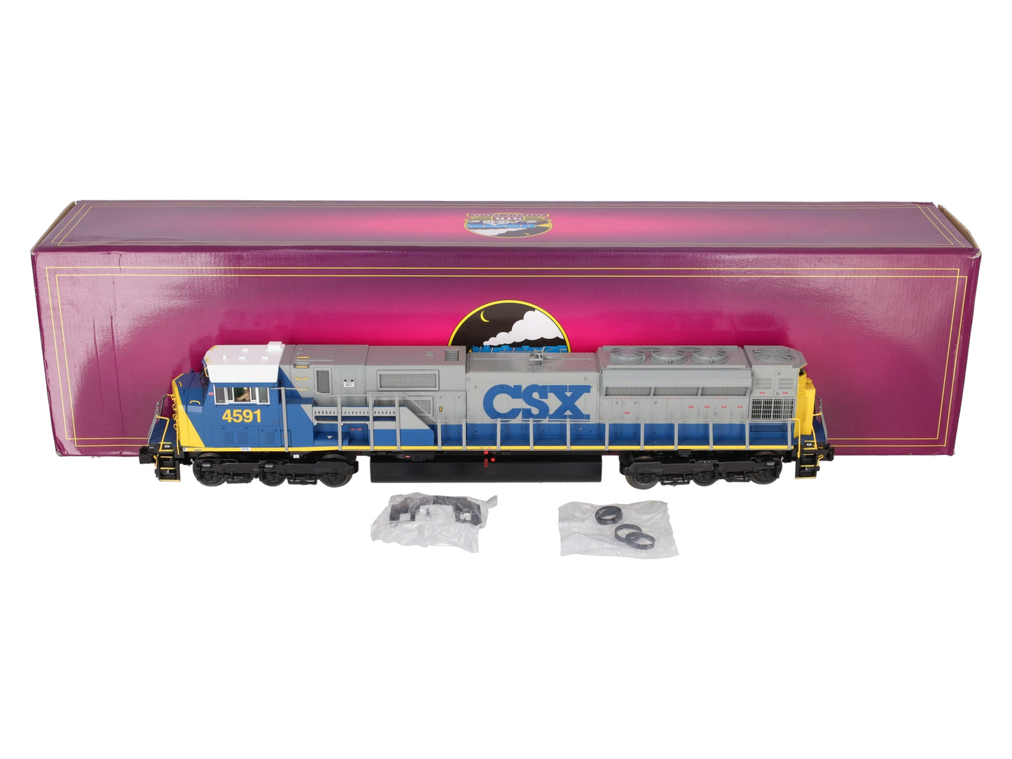 MTH 20-20299-1 O Gauge CSX SD80MAC Diesel Engine w/PS 3.0 #4591 EX/Box