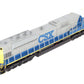 MTH 20-20299-1 O Gauge CSX SD80MAC Diesel Engine w/PS 3.0 #4591 EX/Box