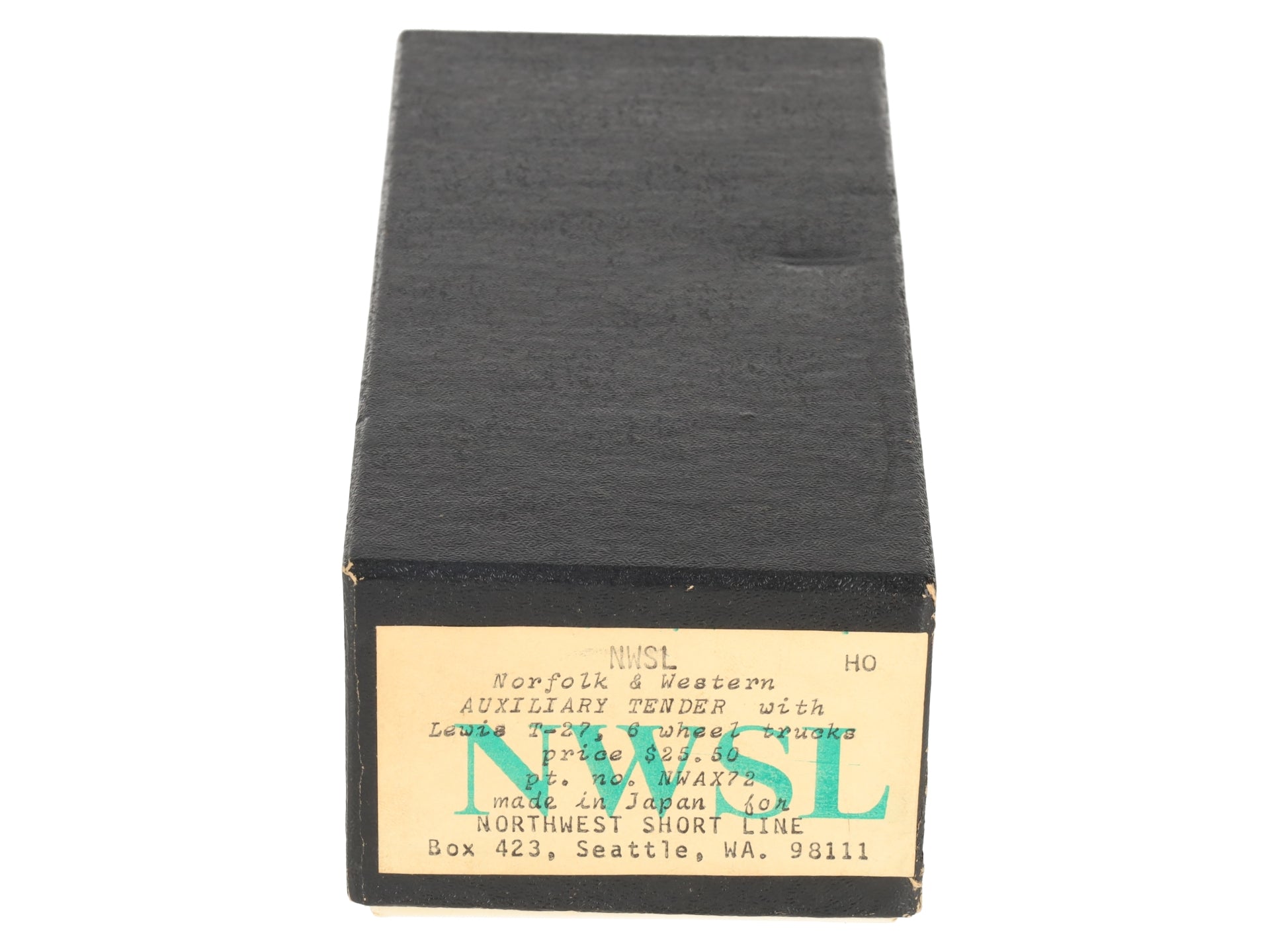 Northwest Short Line NWAX72 HO BRASS N&W Auxiliary Tender- Unpainted VG/Box