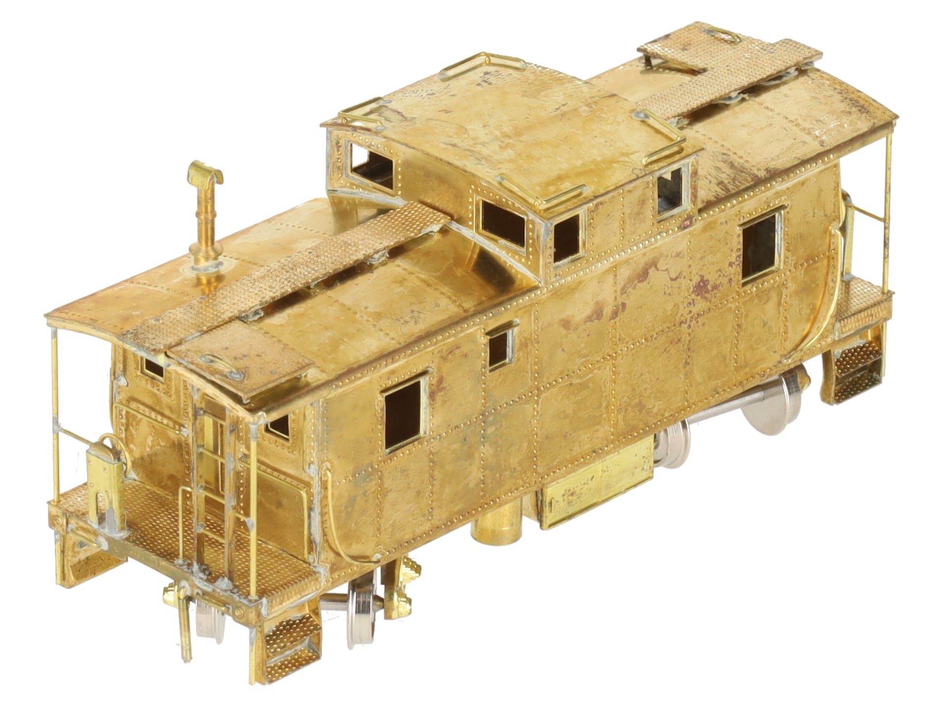 Westside Model Co. HO Scale BRASS Norfolk & Western Steel Caboose- Unpainted/Box