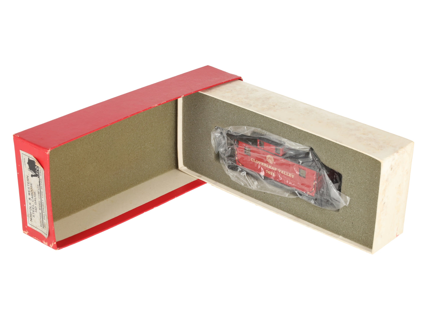 Westside Model Co. HO Scale BRASS Norfolk & Western Steel Caboose #7625- Painted/Box