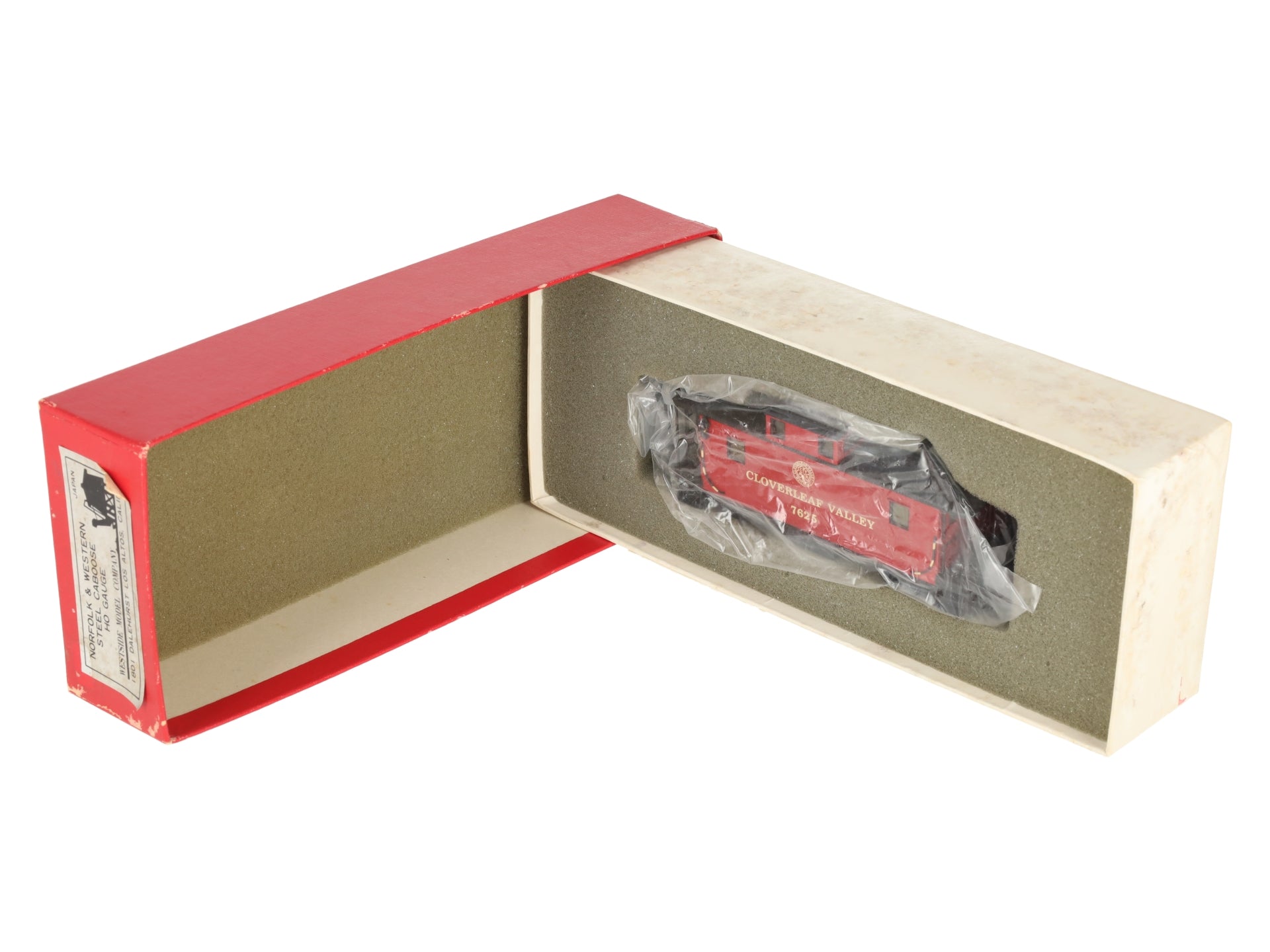 Westside Model Co. HO Scale BRASS Norfolk & Western Steel Caboose #7625- Painted/Box