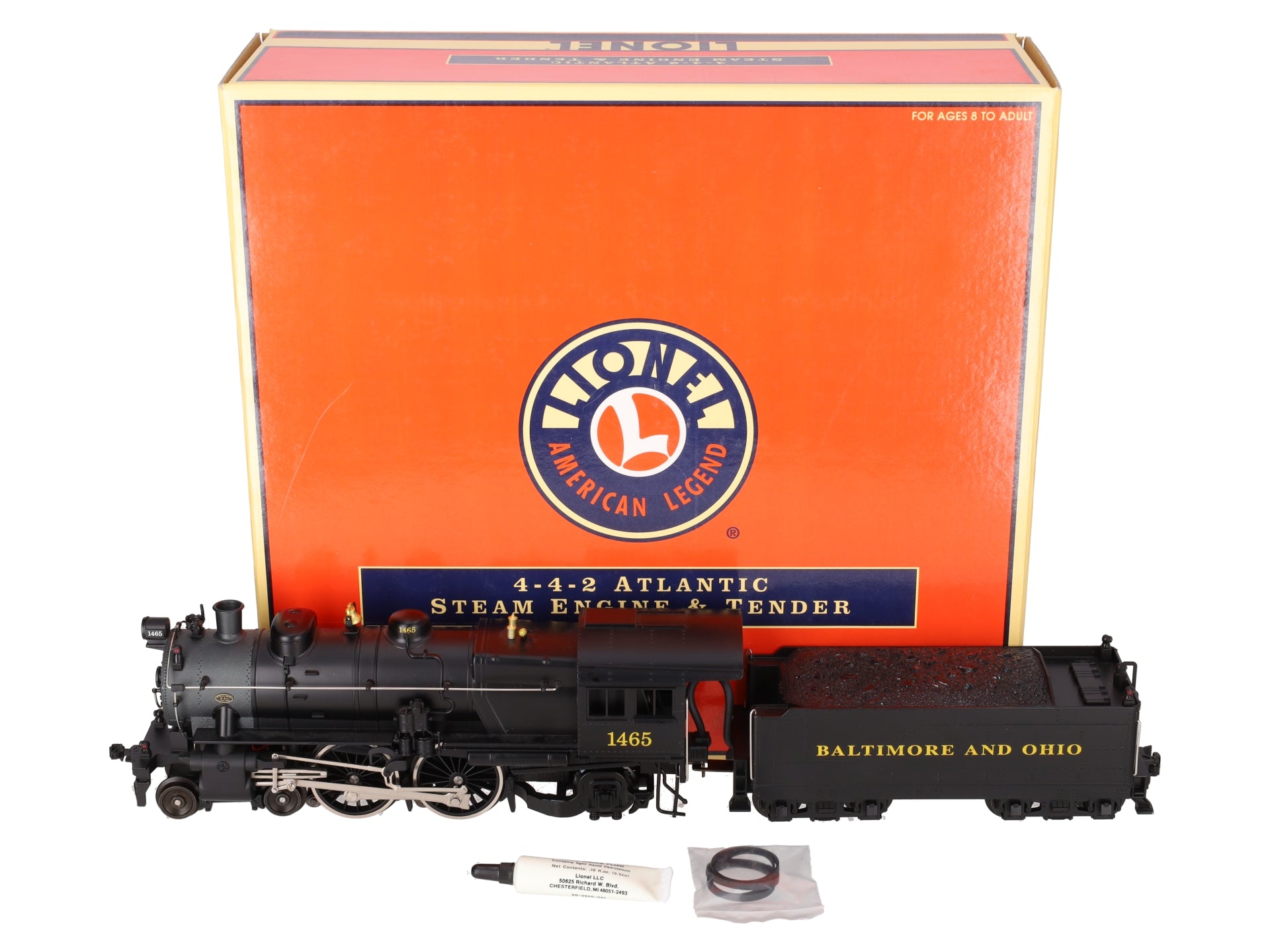 Lionel 6-18094 O Gauge B&O E6 4-4-2 Atlantic Steam Engine & Tender #1465 w/TMCC LN/Box