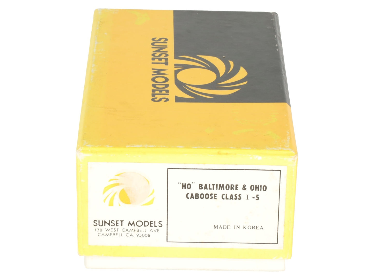 Sunset Models HO Scale B&O I-5 Undecorated 2-Rail Brass Caboose- Unpainted EX/Box