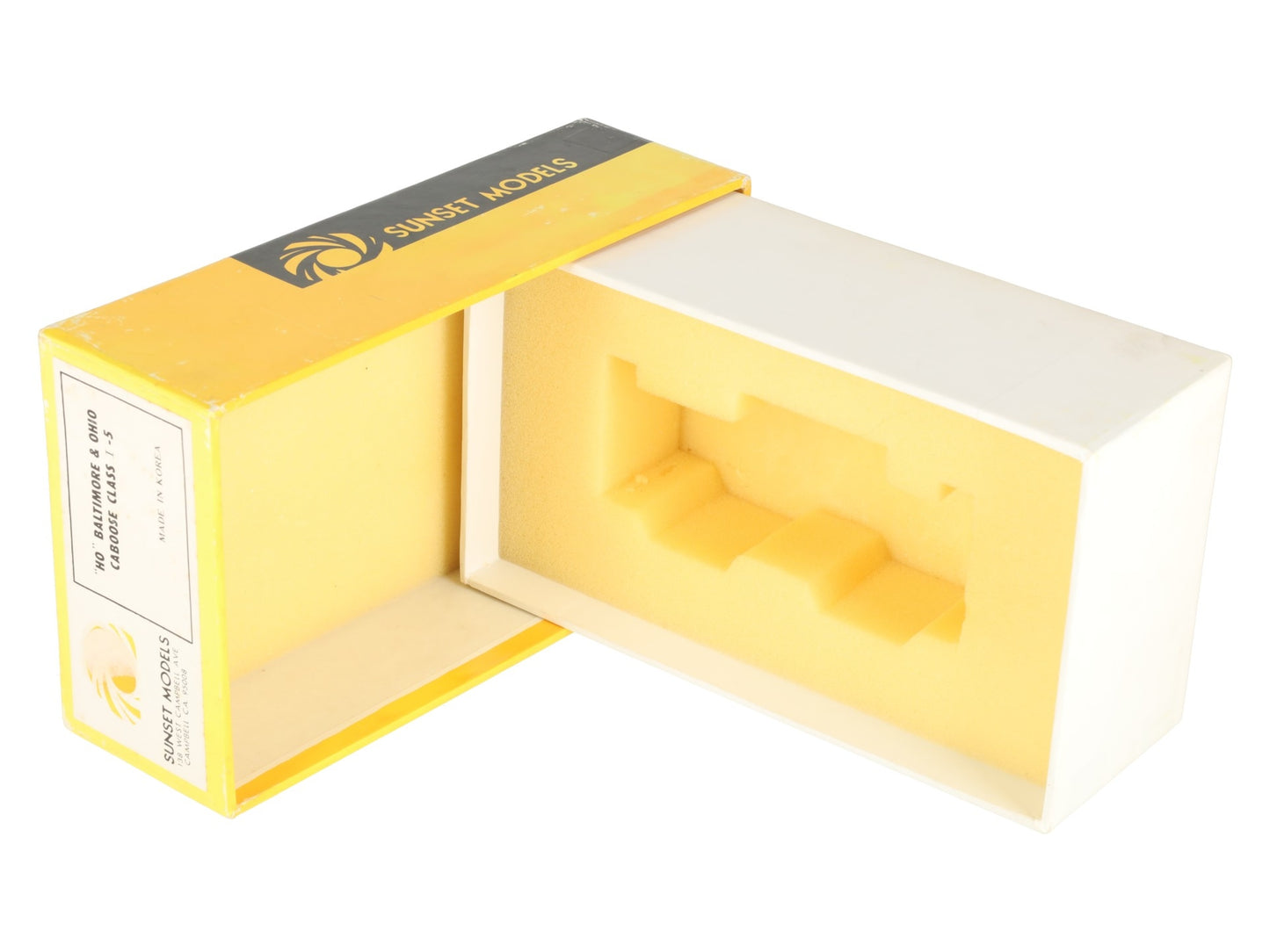 Sunset Models HO Scale B&O I-5 Undecorated 2-Rail Brass Caboose- Unpainted EX/Box