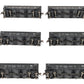 Broadway Limited 808 HO Scale PRR H2A 3-Bay Hopper 6-Pack Set A EX/Box