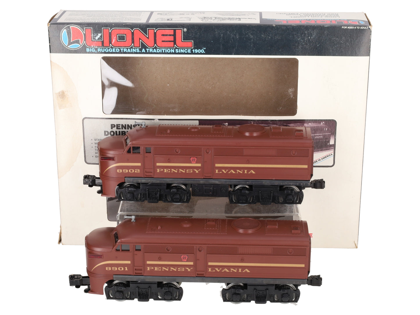 Lionel 6-18901 O Gauge Pennsylvania AA Alco Diesel Locomotive Set #8901/8902 EX/Box