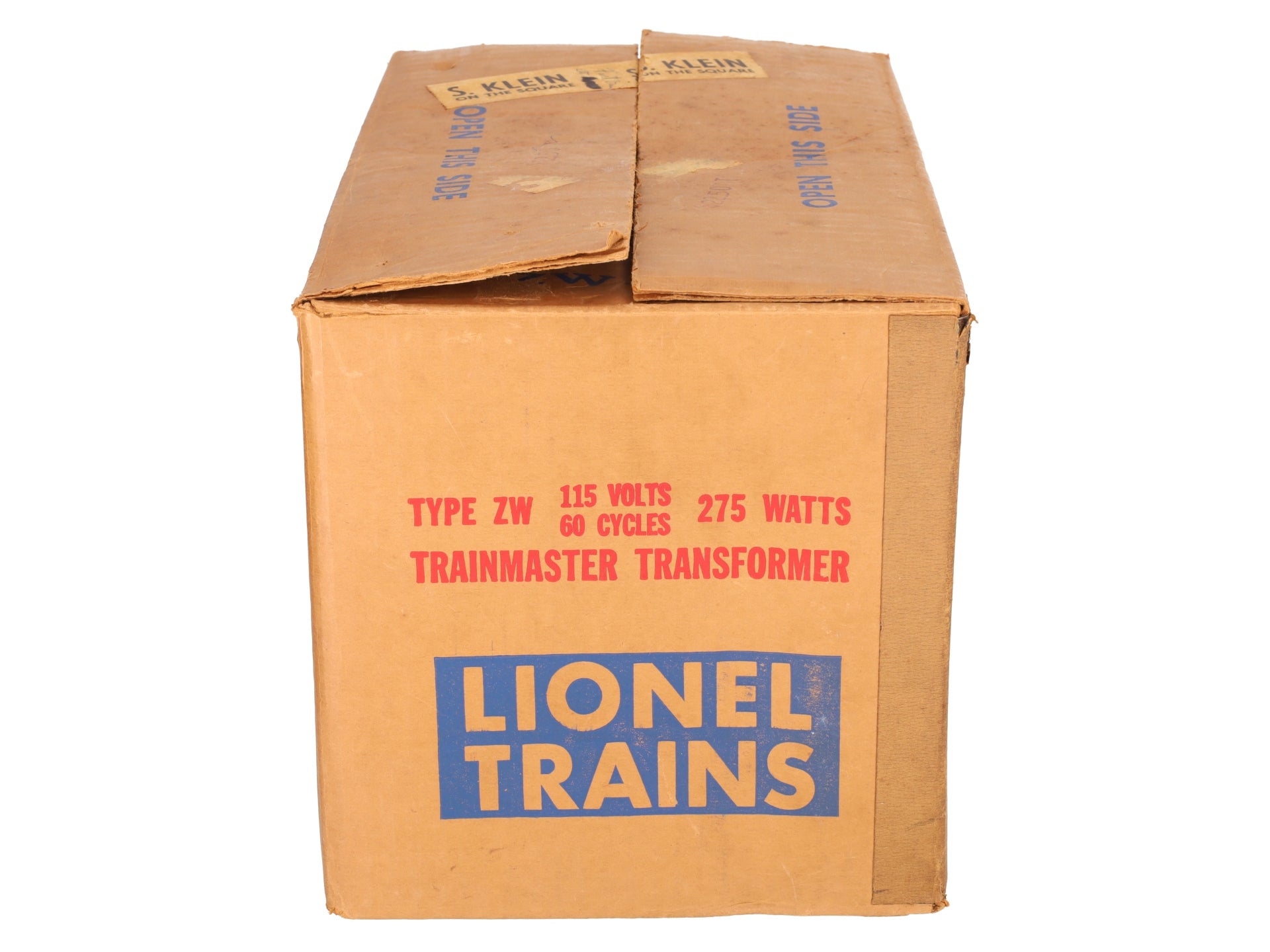 Lionel ZW Vintage O Gauge Trainmaster 275 Watt Transformer with Whistle VG/Box