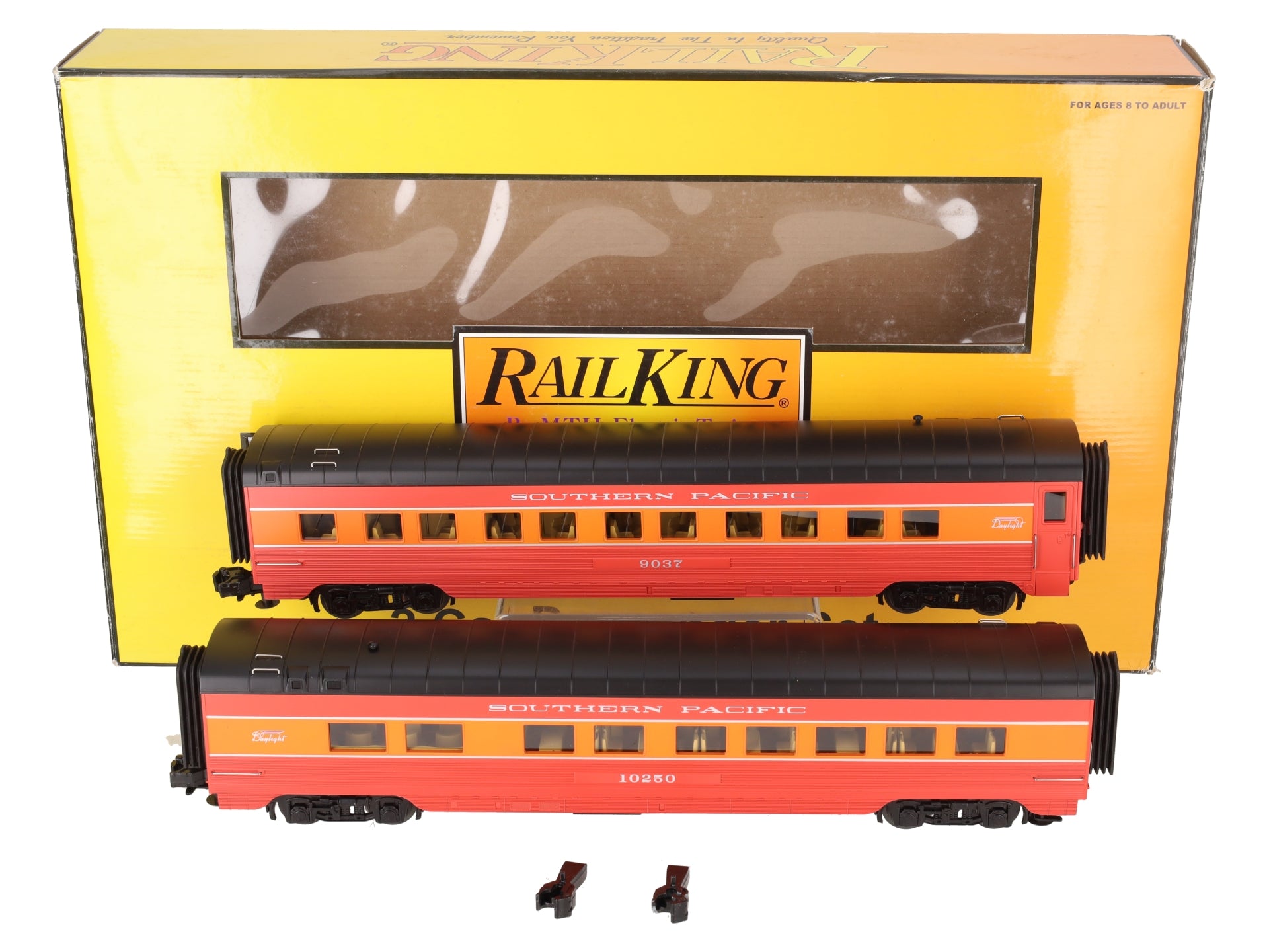 MTH 30-67321 O Gauge Southern Pacific 2-Car 60' Sleeper/Diner Set: 9037, 10250 EX/Box