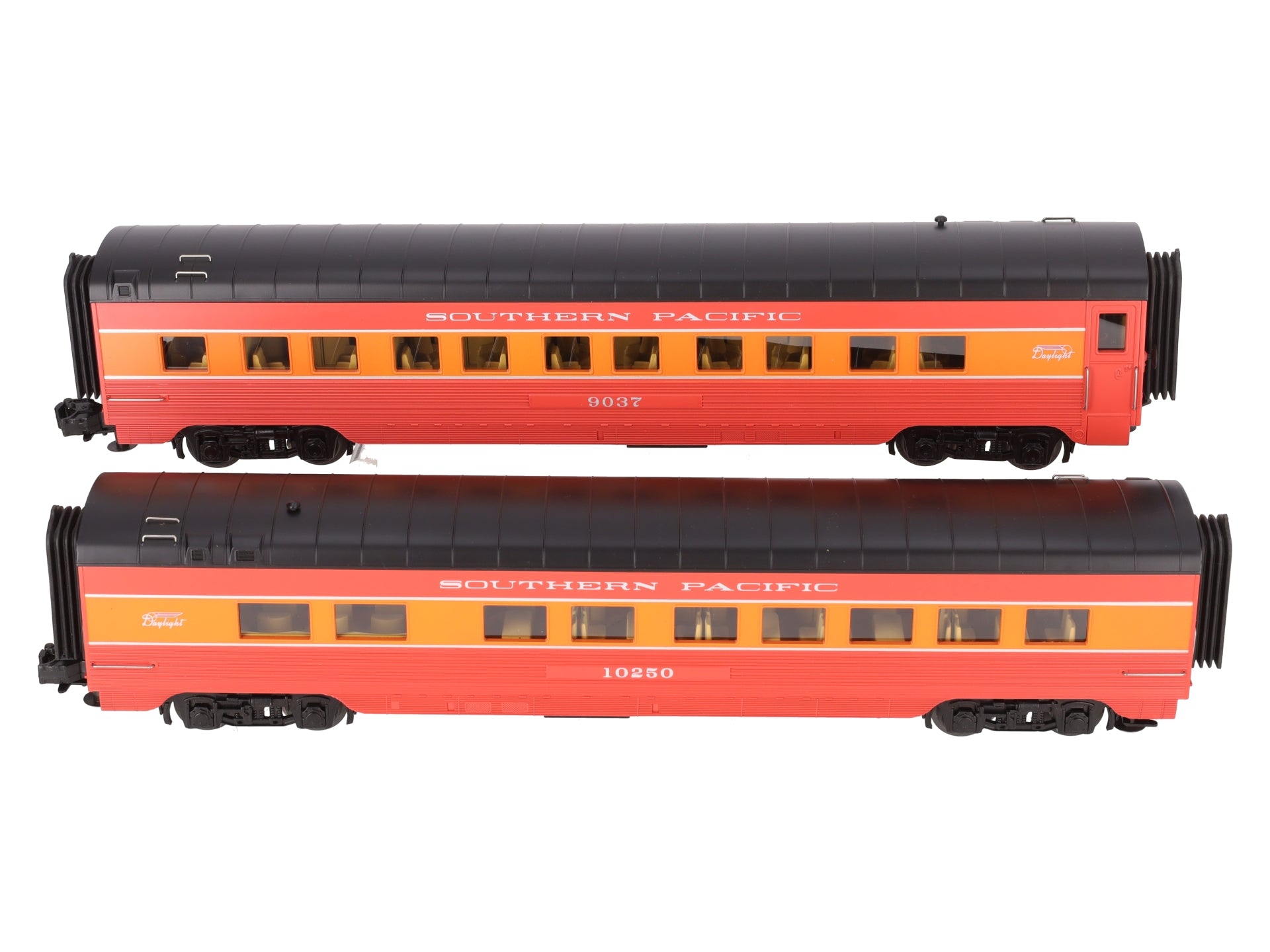 MTH 30-67321 O Gauge Southern Pacific 2-Car 60' Sleeper/Diner Set: 9037, 10250 EX/Box